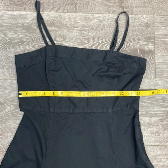 Gap Cotton Spaghetti Strap Fit and Flare Ruffled Hem Dress 8 - Picture 11 of 16